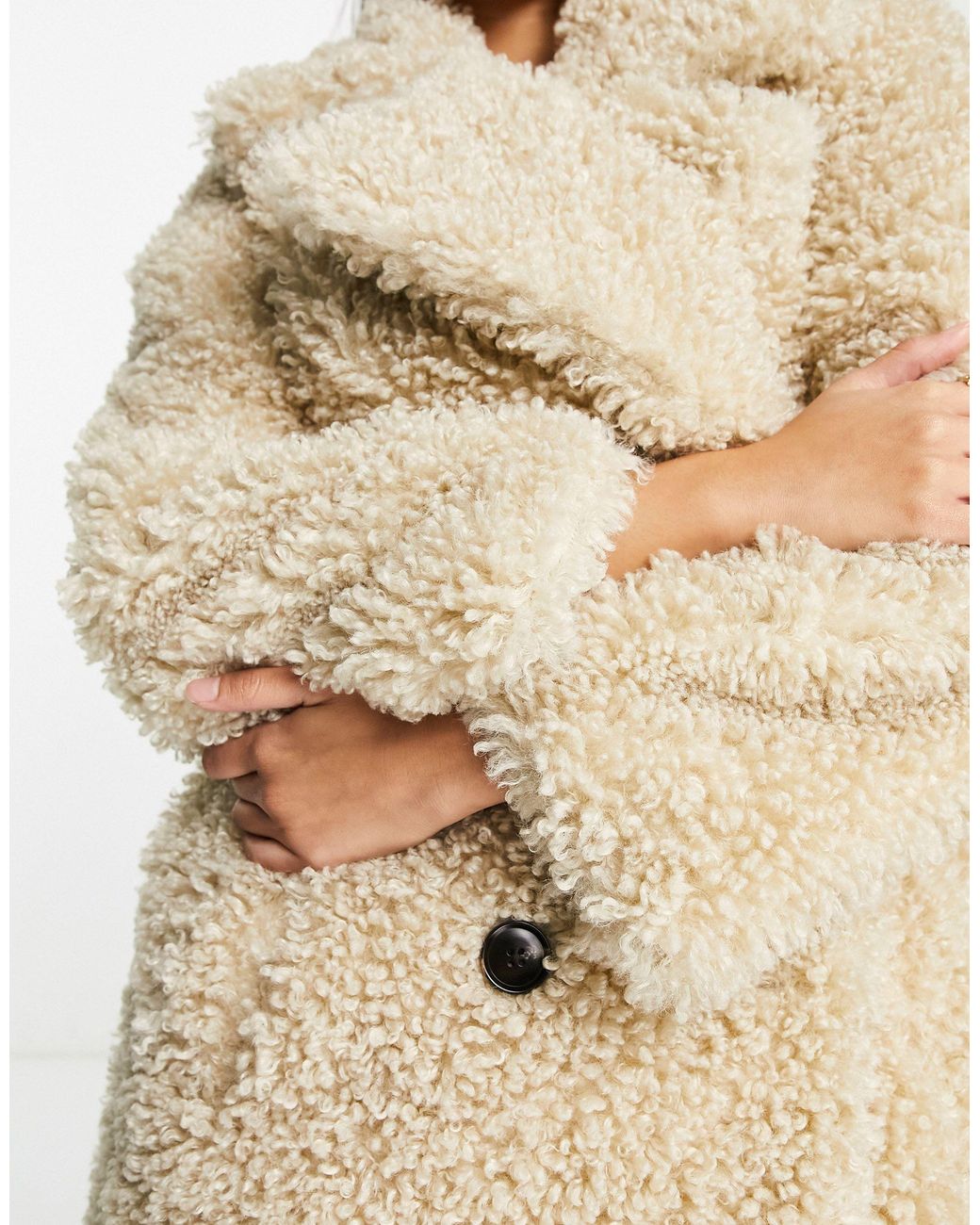 Teddy top coat stradivarius