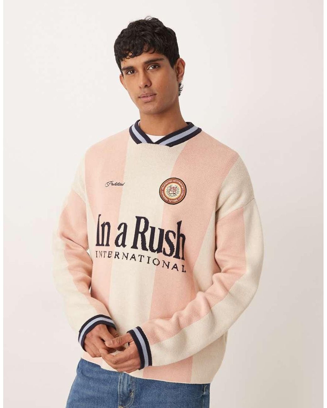 Prohibited Natural Overdrive Knitted Long Sleeve Jumper for men