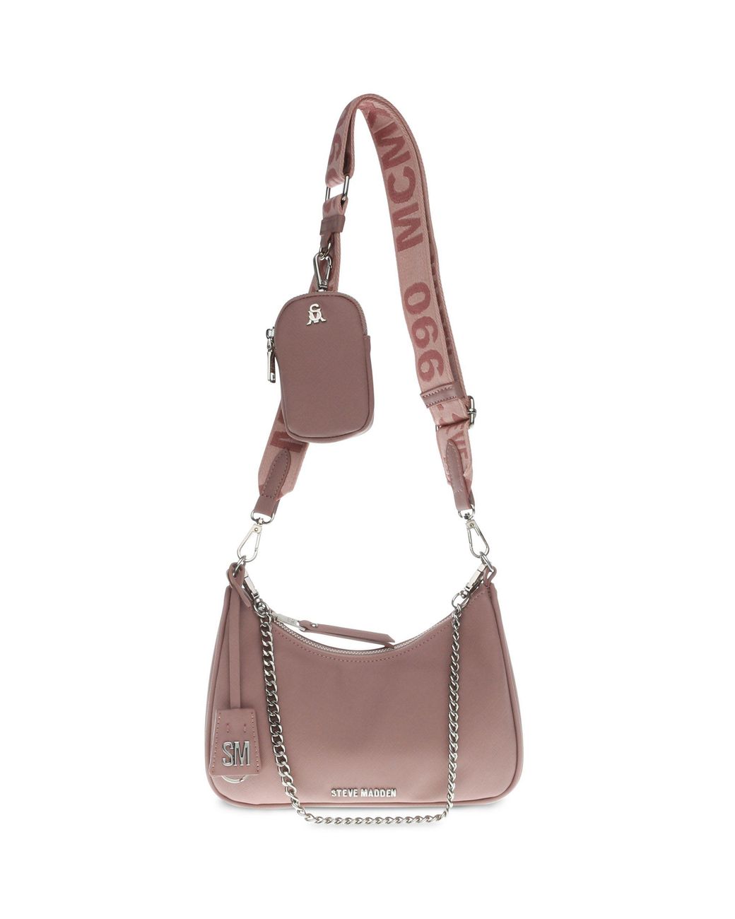 Steve Madden Bvital Crossbody Bag With Chain Strap in Pink Lyst