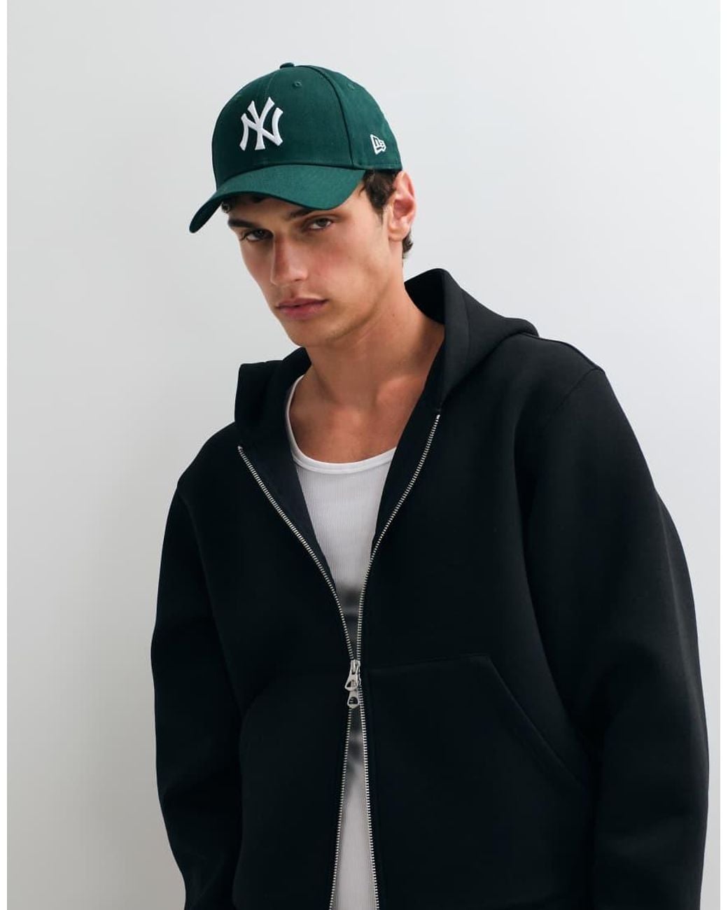 Jack & Jones Black Scubastyle Double Zip Through Hoodie for men