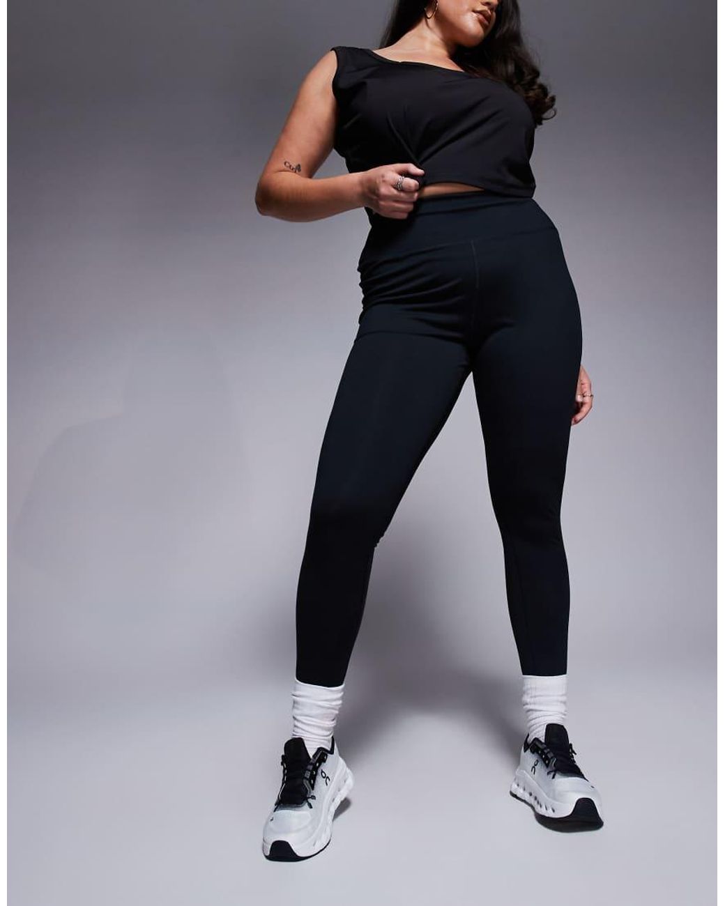 4505 Blue Curve Icon Soft Touch High Waist Yoga Legging