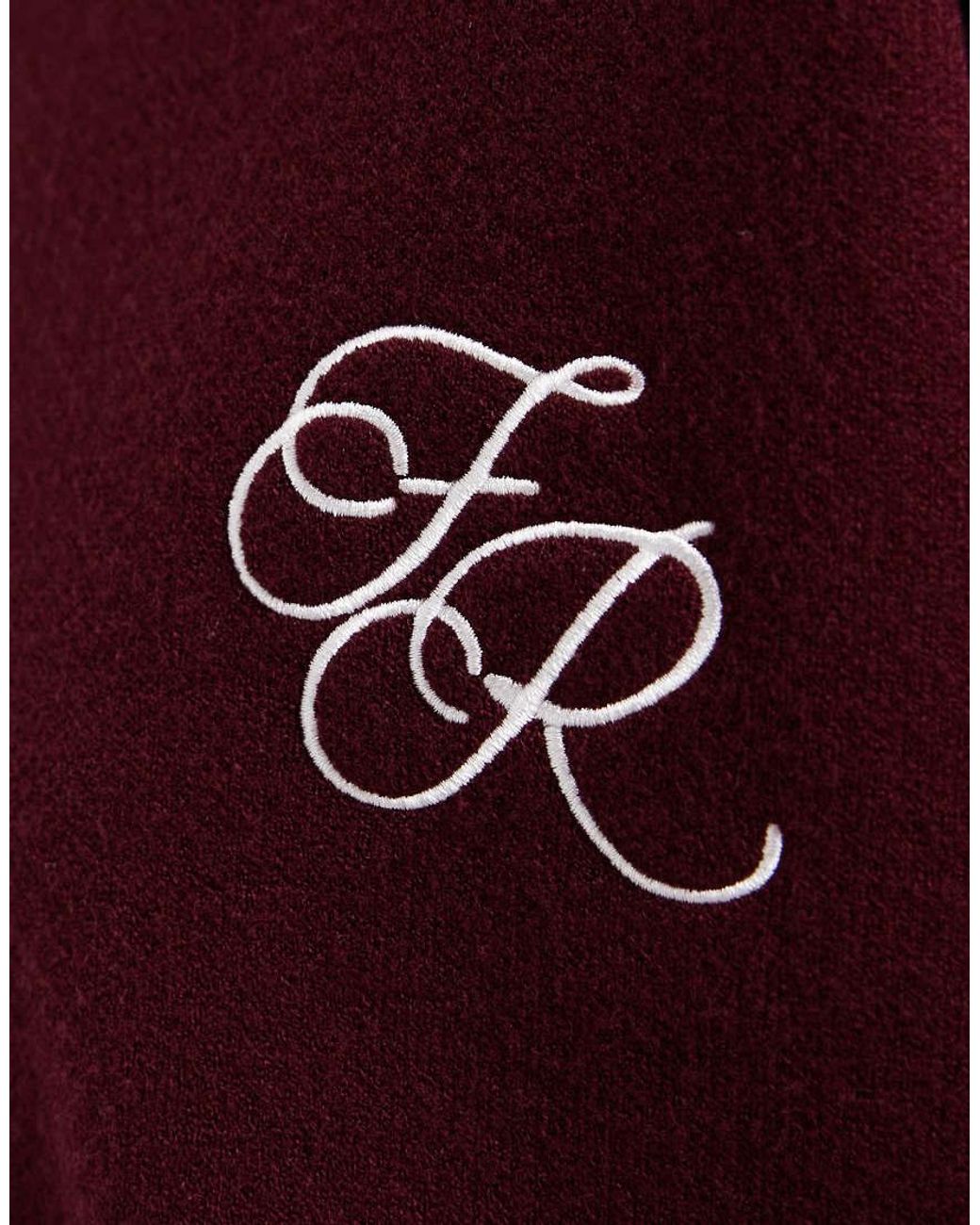 4th & Reckless Knitted Embroidered Logo Detail Jumper