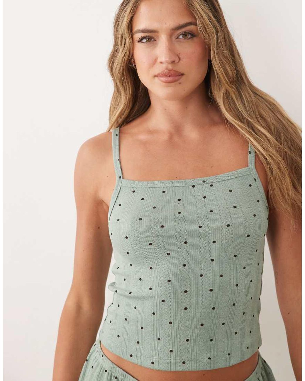 ASOS Green Mix & Match Pointelle Cami