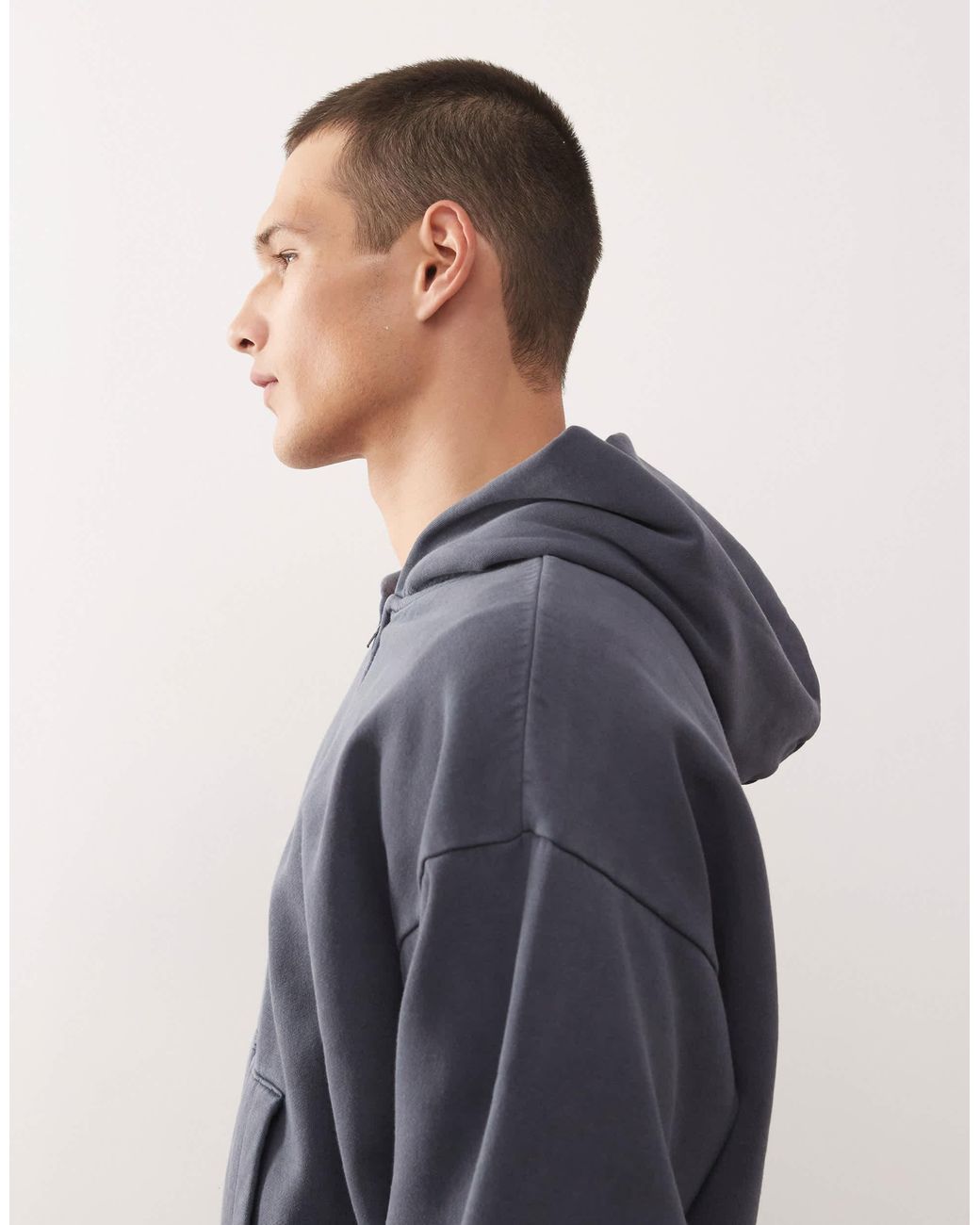 Weekday – fleece-kapuzenpullover in Blue für Herren