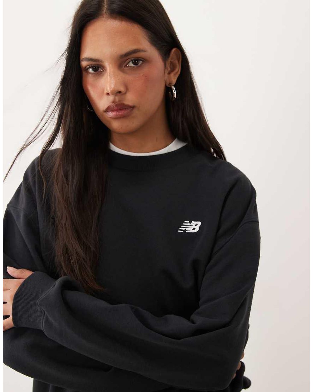 New Balance Black Sport Essential French Terry Sweatshirt