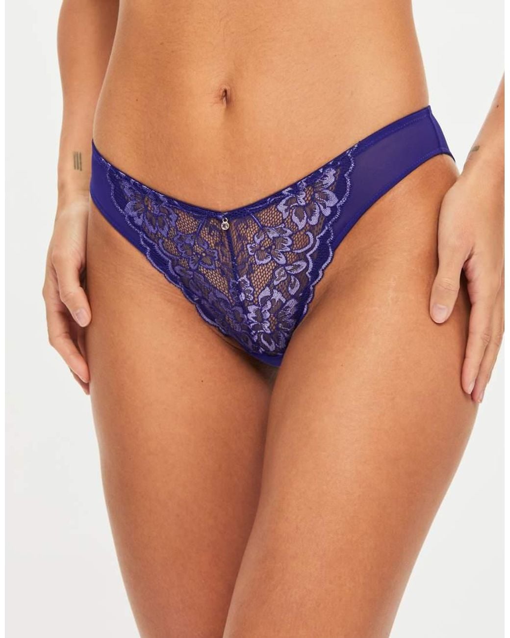 Ann Summers Blue Sexy Lace Brazilian