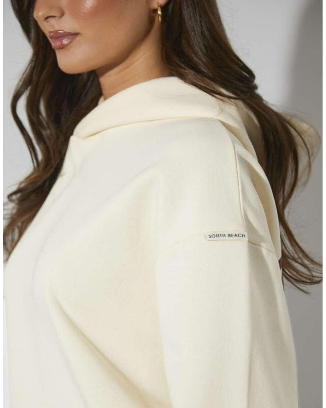 South Beach Natural Bubble And Tea Hoodie