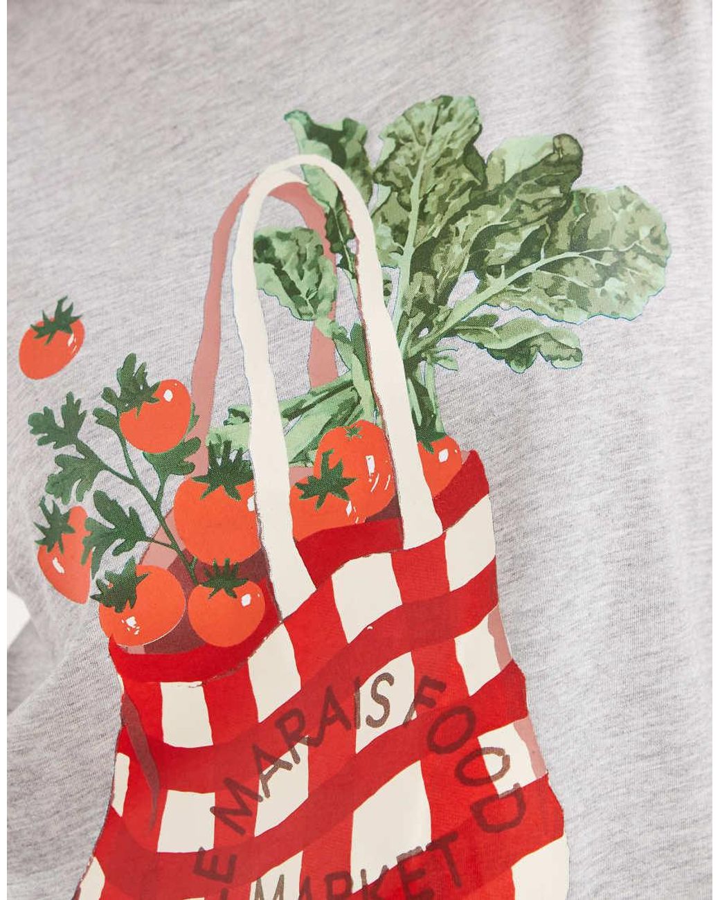 ONLY White Tomatoes Graphic Print T-Shirt