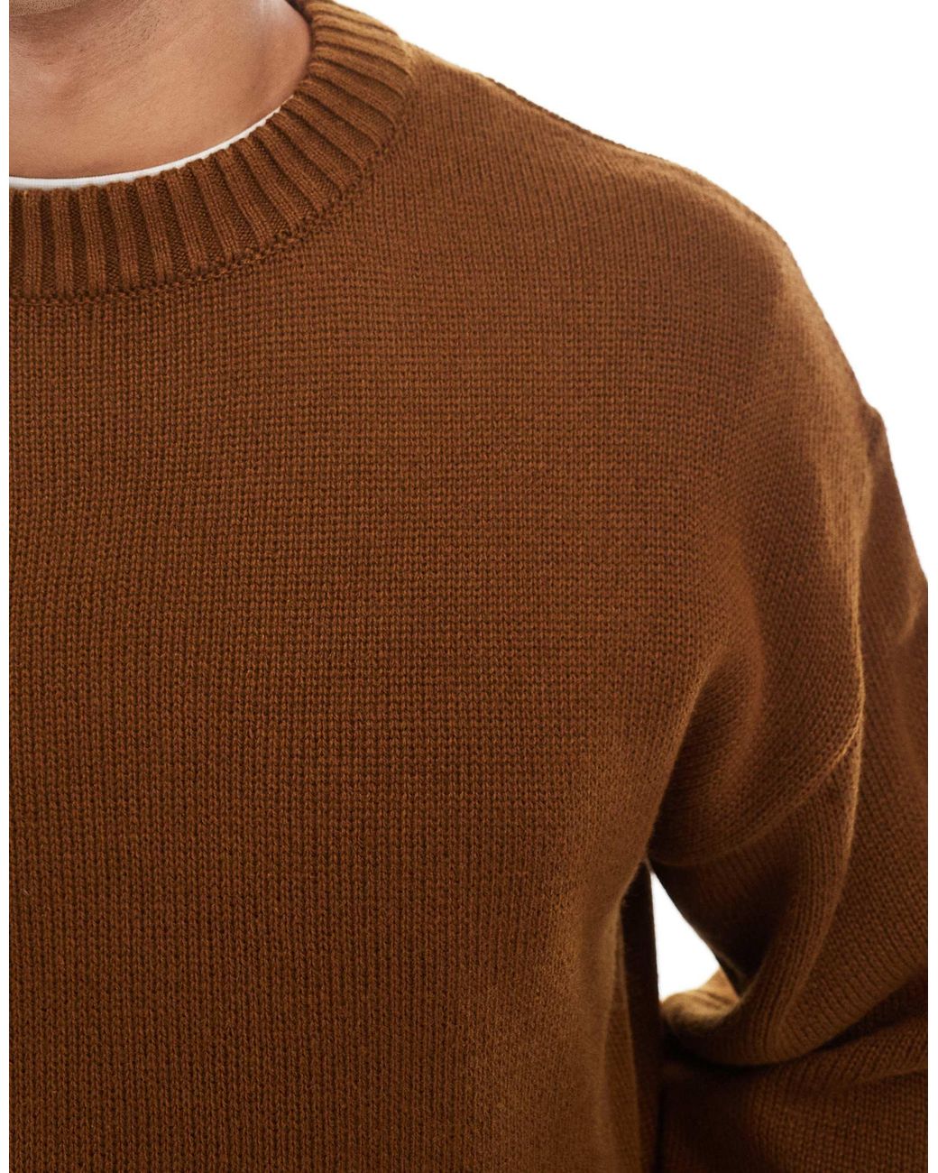 Jack & Jones – oversize-pullover in Brown für Herren