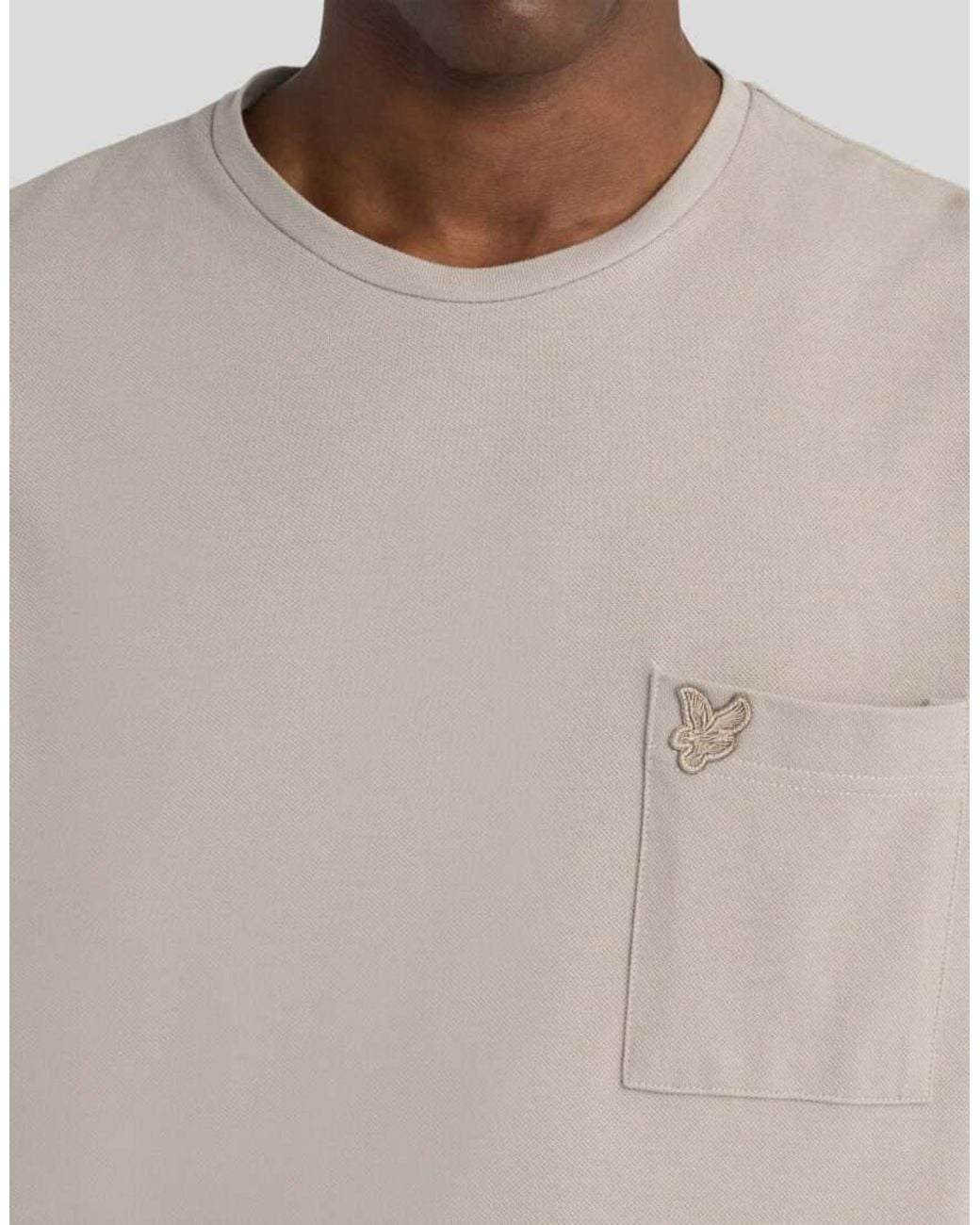 Lyle & Scott White Ss T-Shirts Pique Interlock T-Shirt for men