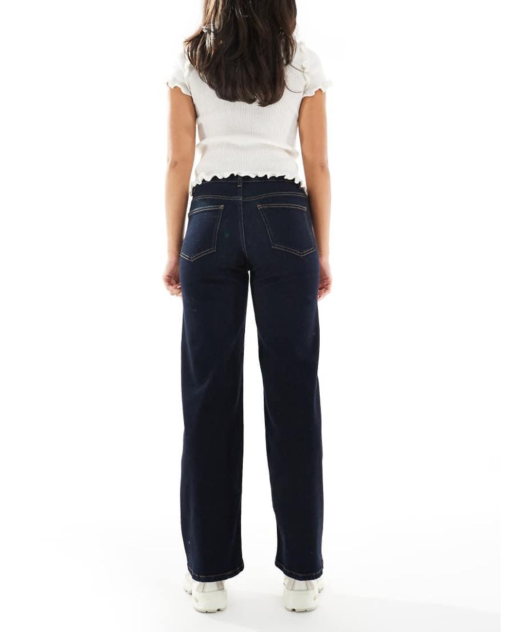 ONLY Blue Madison High Waist Wide Leg Jeans