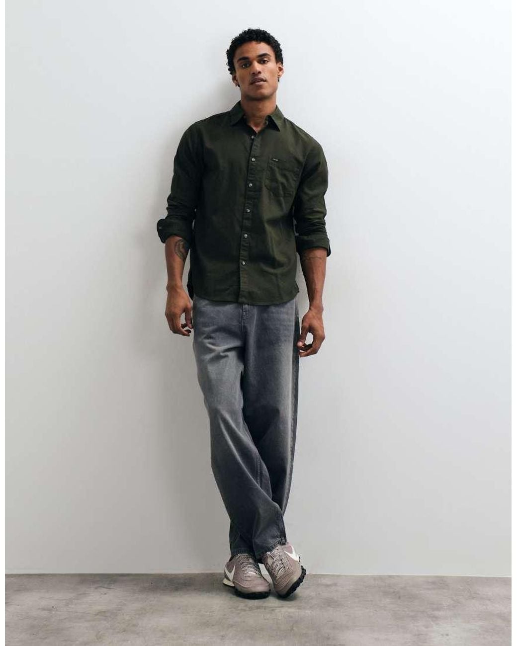 Wrangler Black Wranger Pocket Shirt for men