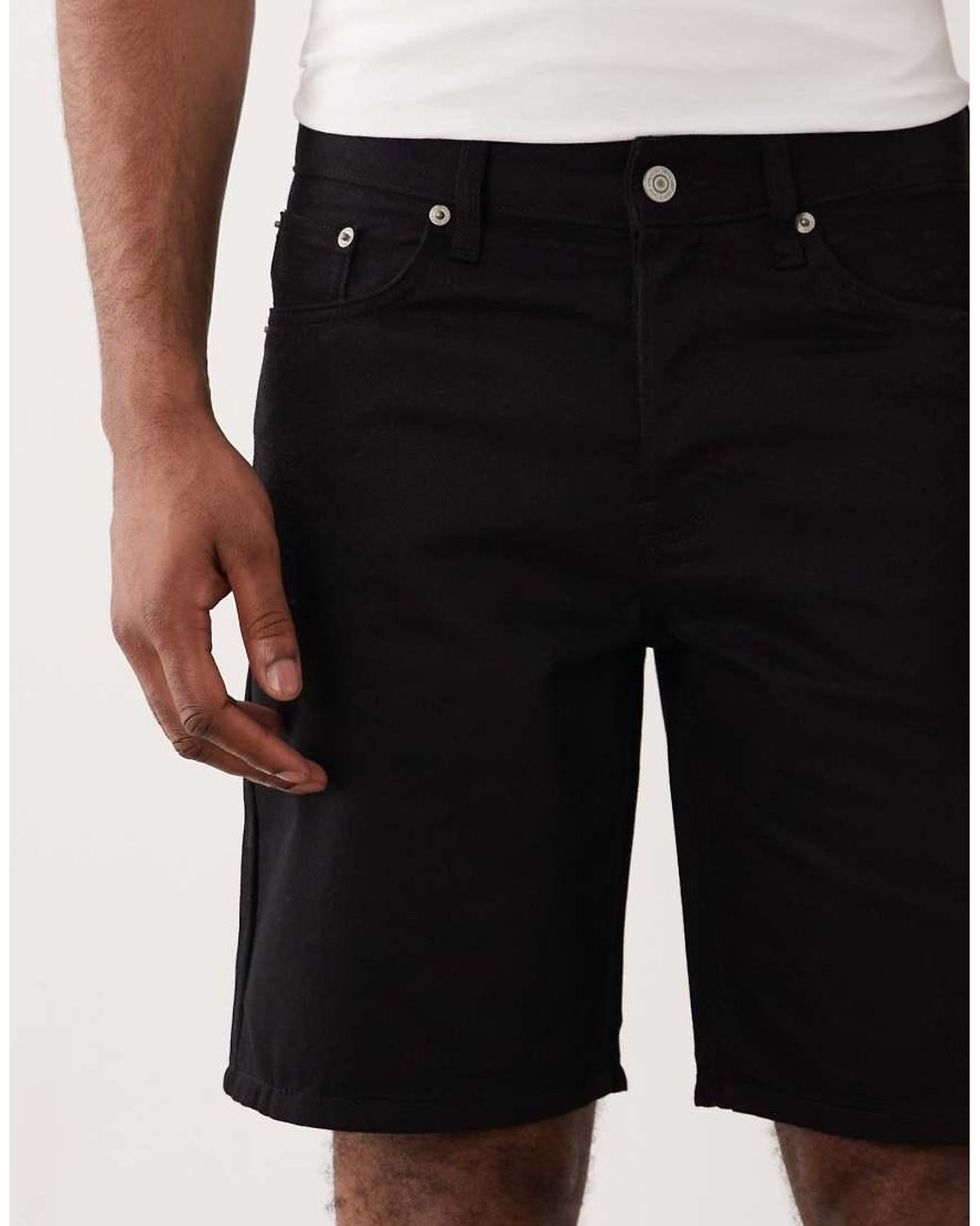 Only & Sons Natural Edge Straight Fit Denim Shorts for men