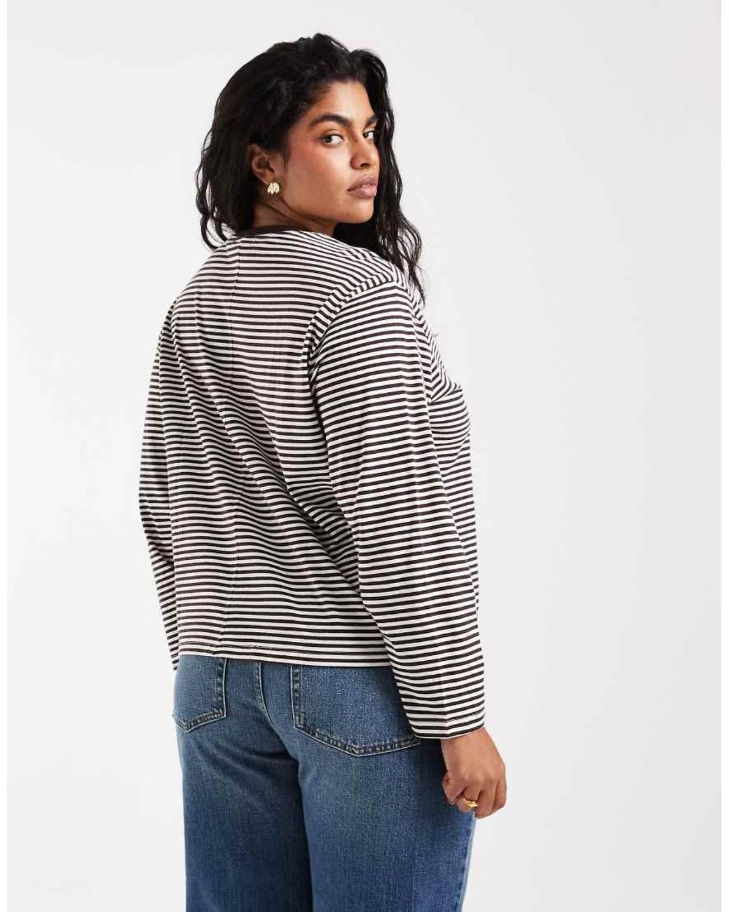 ONLY Gray Long Wide Sleeve Top