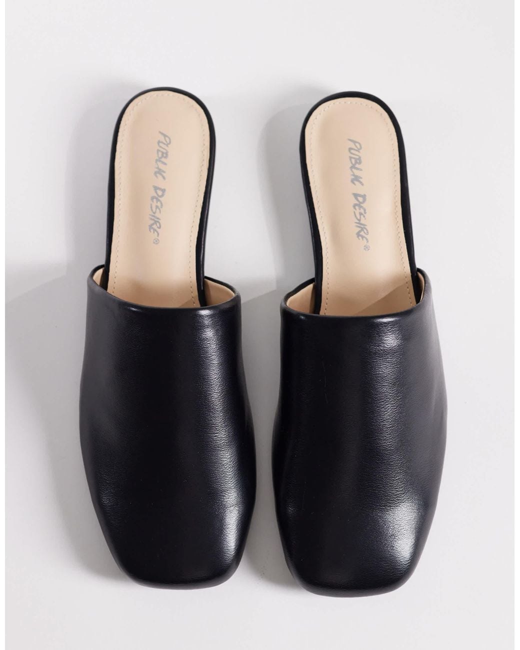 Public Desire Blue Emmi Flat Mules