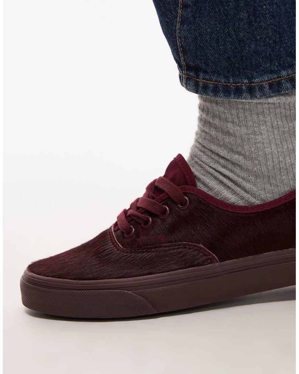 Vans Blue Authentic Pony Hair Trainers