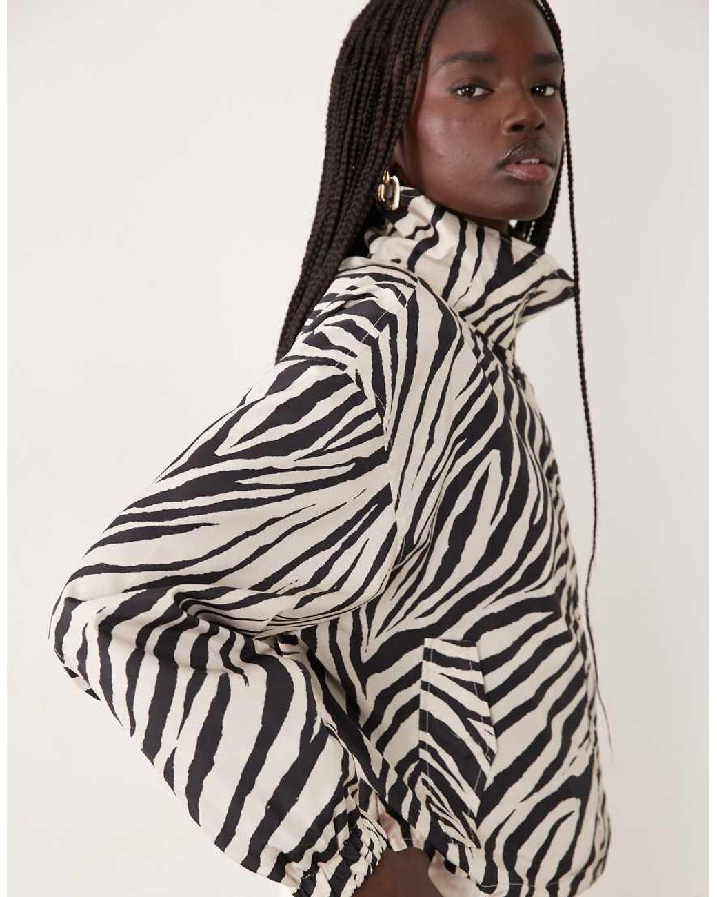 Miss Selfridge Multicolor Scallop Detail Windbreaker