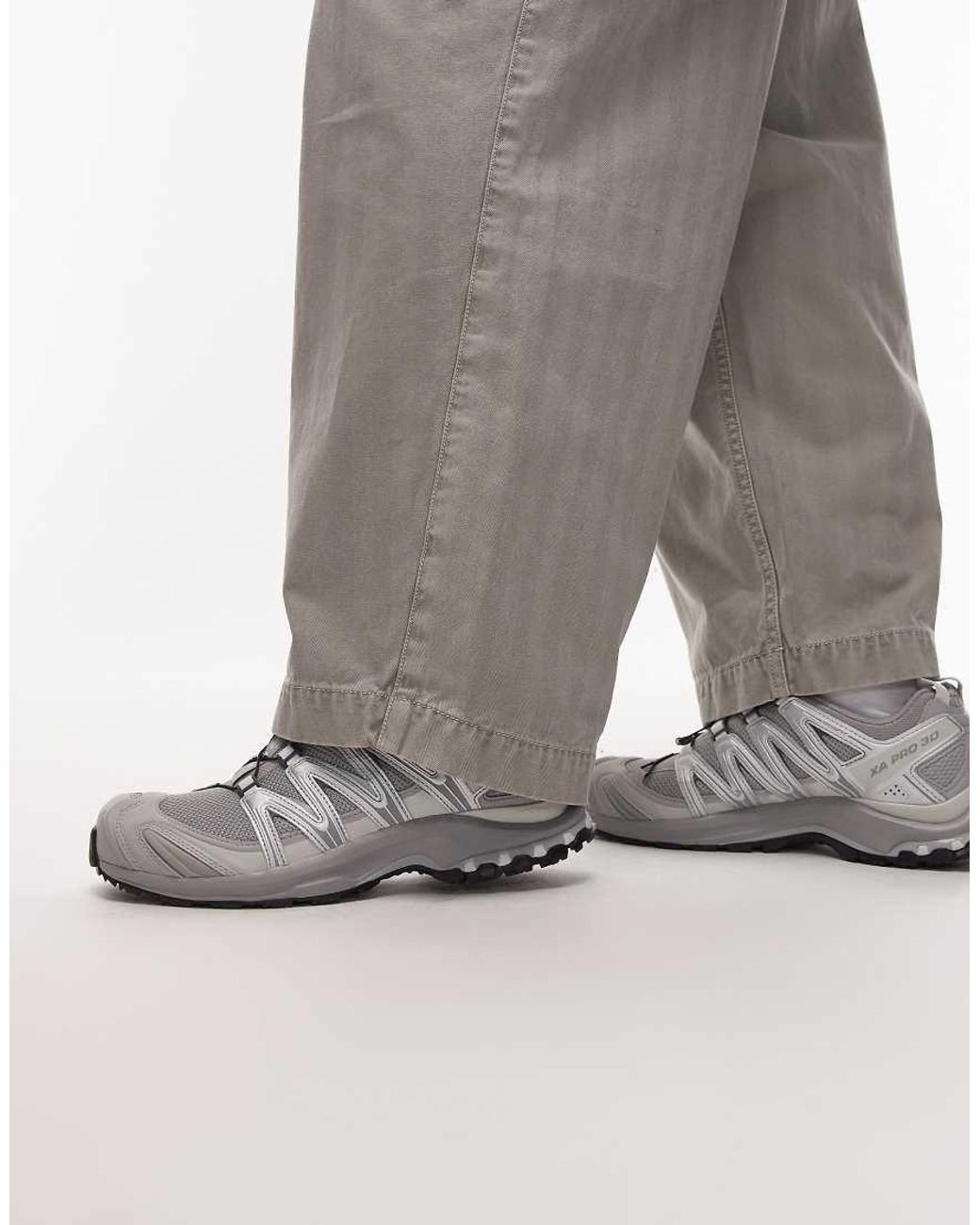Salomon Gray Xa Pro 3d Trainers