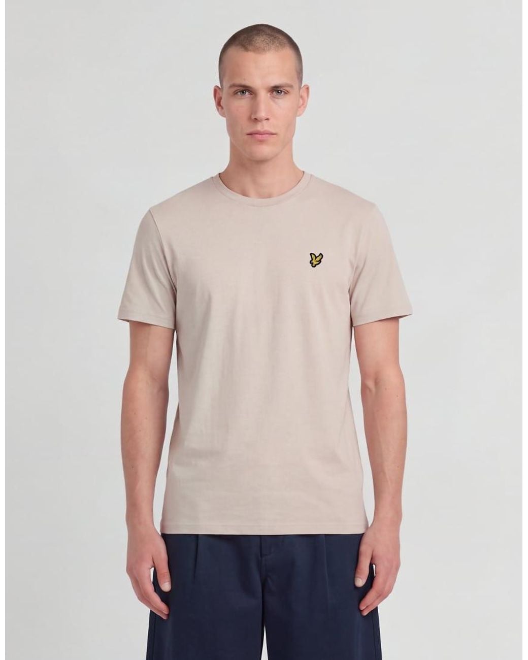 Lyle & Scott White Ss T-Shirts Plain T-Shirt for men