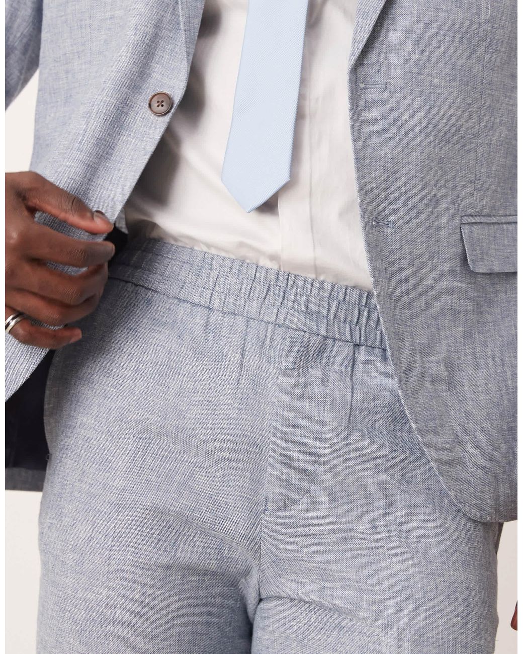 SELECTED White Malik Regular Fit Trouser for men