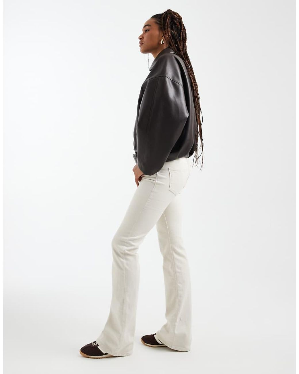 ONLY Black Lola Super Low Waist Flared Jeans
