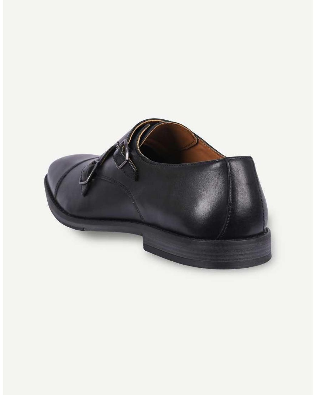 Thomas Crick Blue Aubry Leather Double Monk Shoes for men