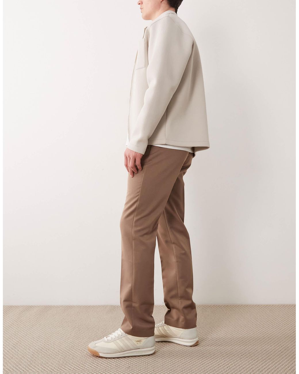 ASOS Natural Tailored Slim Pants for men