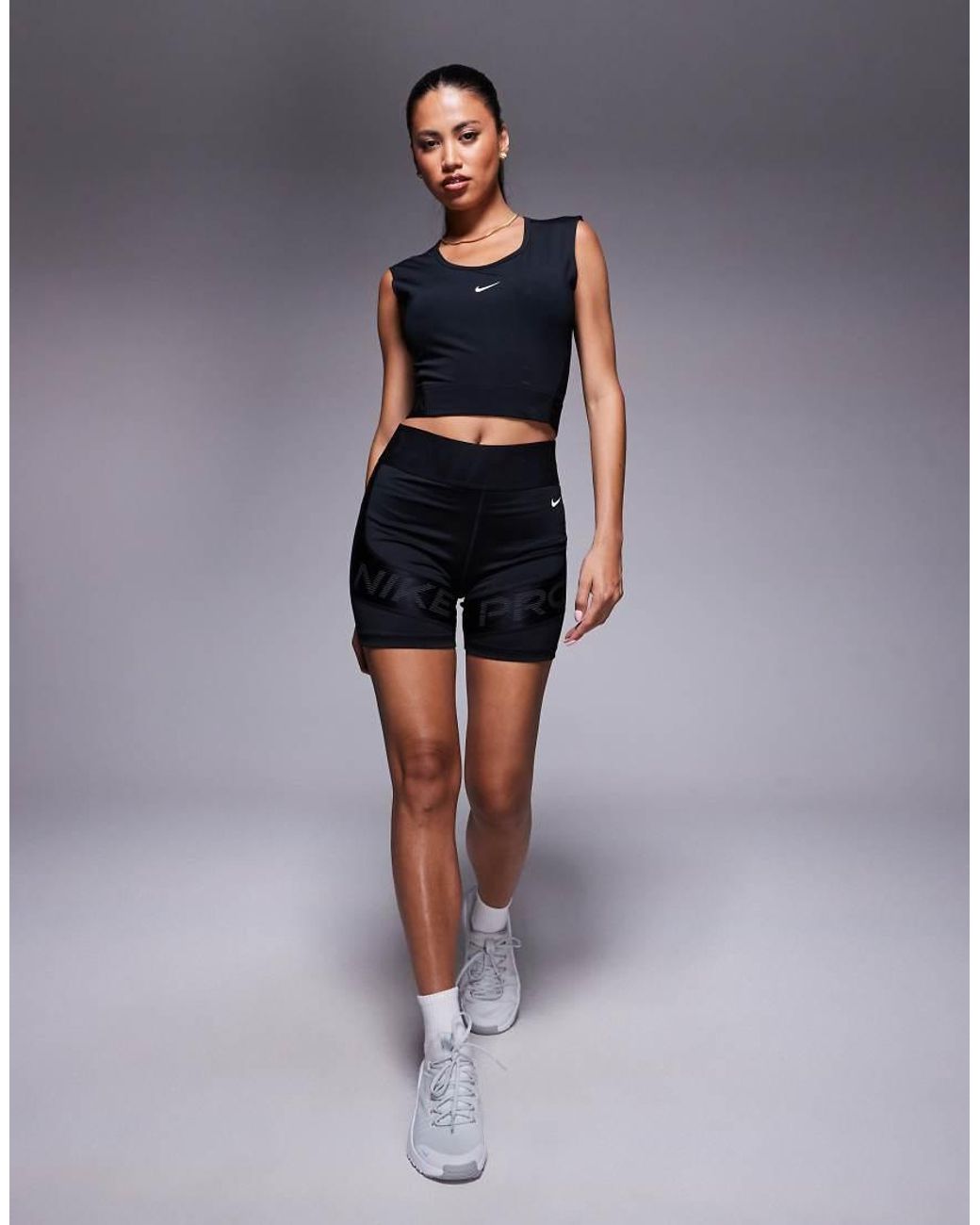 Nike Blue Nike Pro Training Dri-fit Cropped Tank