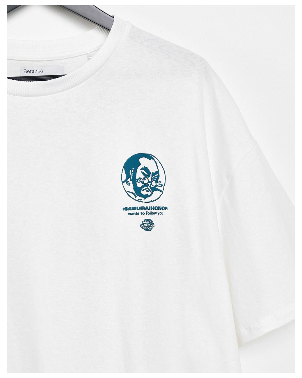 Bershka T-shirt With Samurai Back Print in White for Men | Lyst