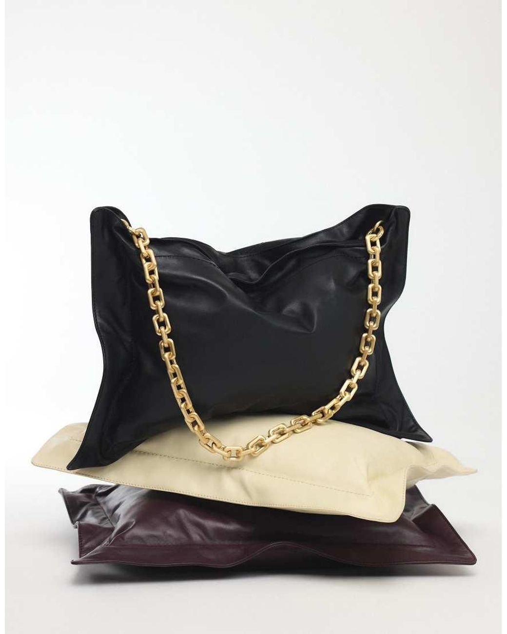 ARRANGE Black Pillow Leather Bag