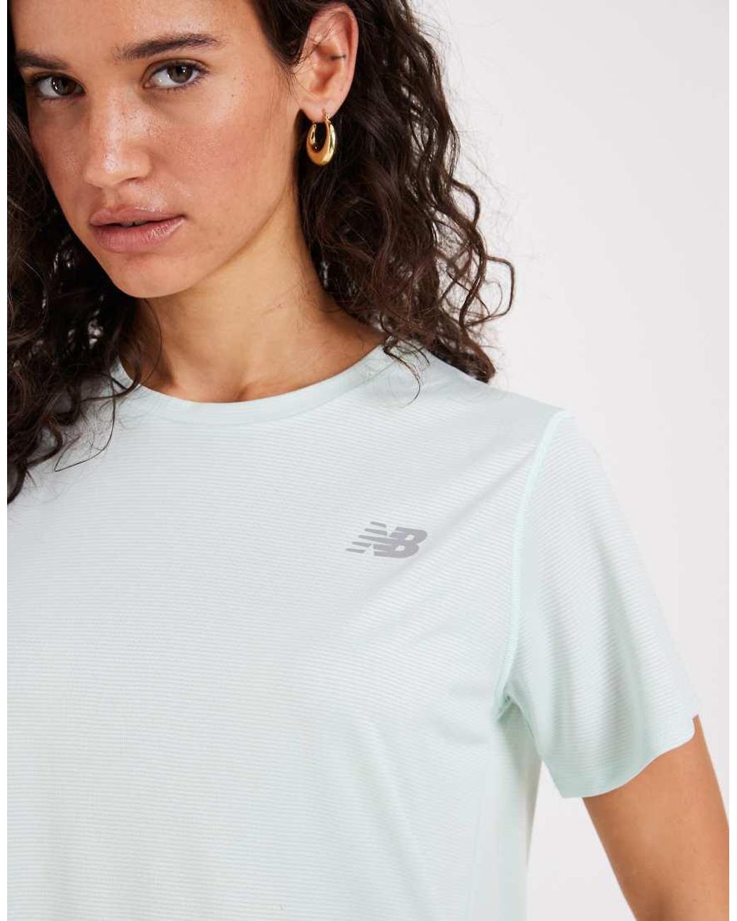 New Balance White Sports Essentials T-shirt