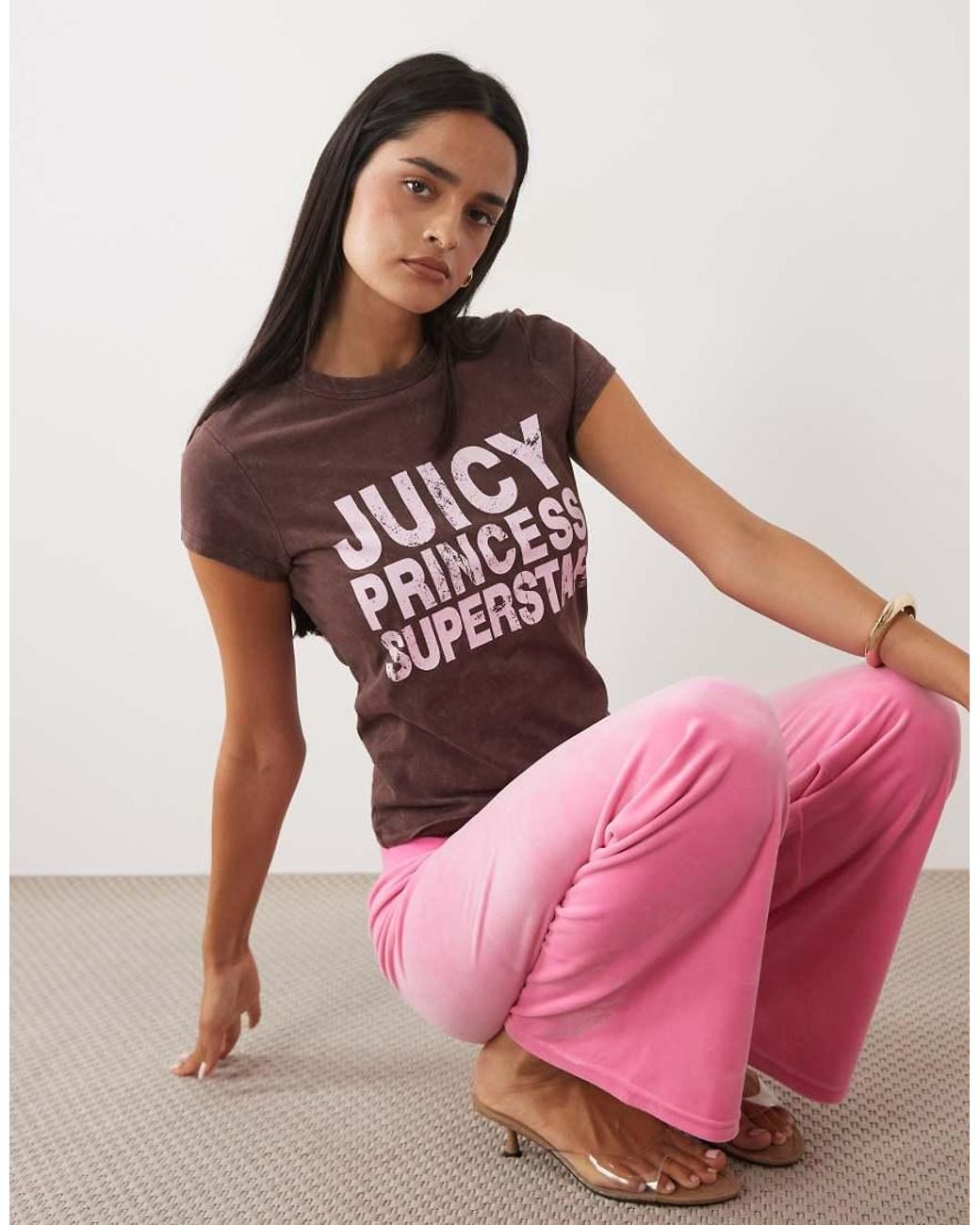 Juicy Couture Pink Princess Logo Hilton T-Shirt