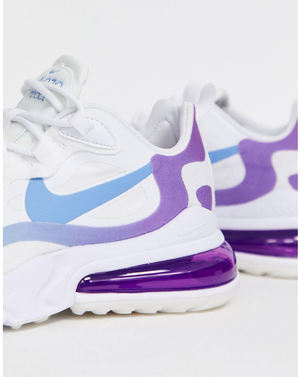 Nike Rubber Blue And Purple Air Max 270 React Sneakers-pink | Lyst Canada