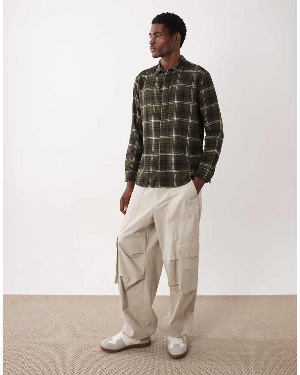 JJ Rebel Black Check Shirt for men