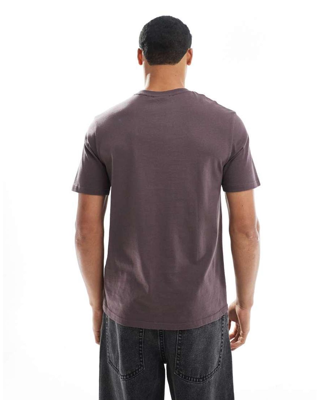 Lyle & Scott Purple Plain T-Shirt for men
