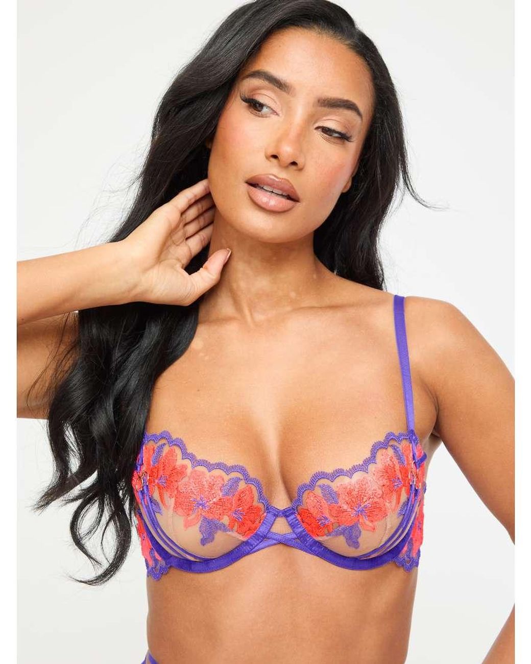Ann Summers Purple Dusk Til Dawn Non Padded Balcony Bra