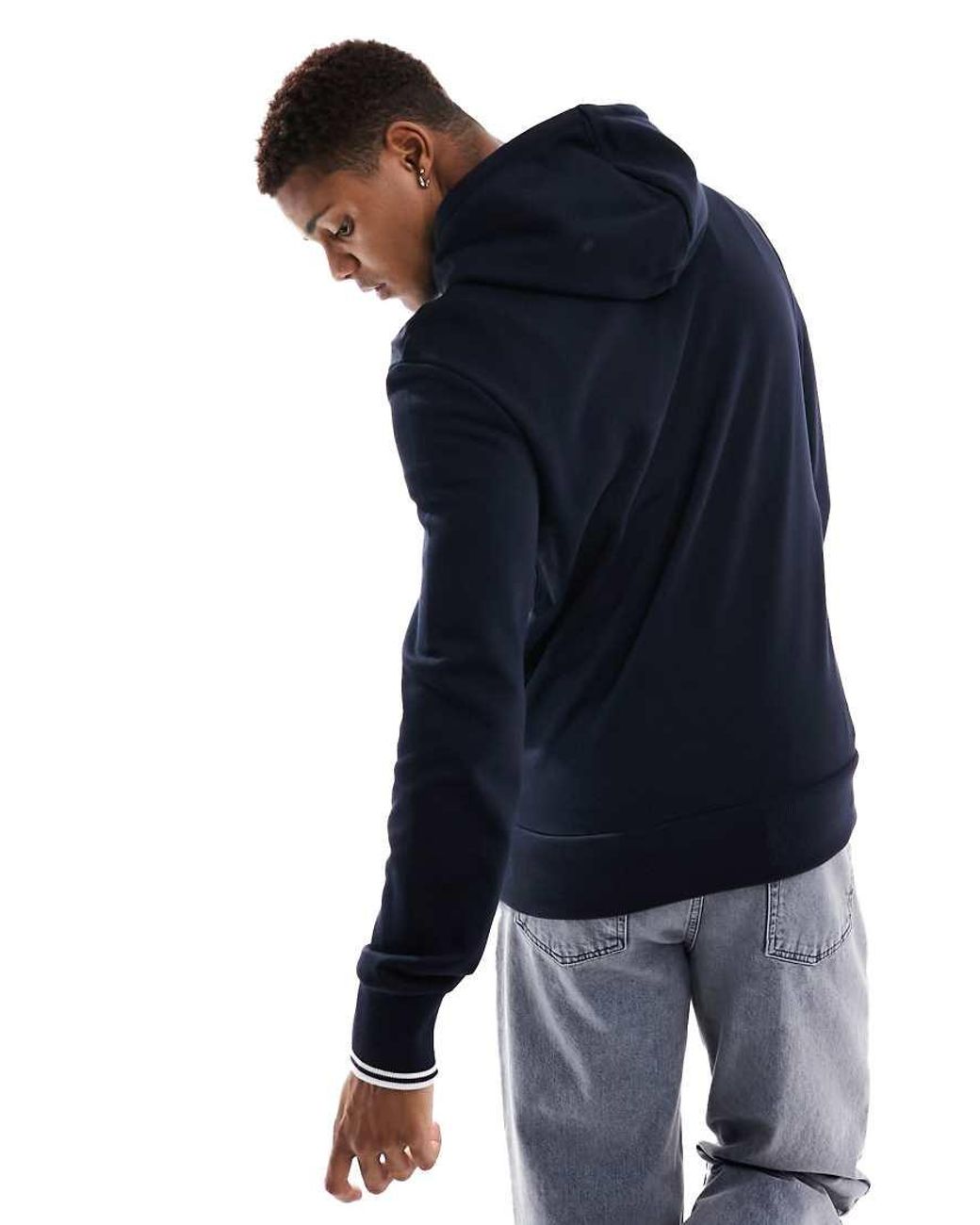 Fred Perry Blue Hoodie for men
