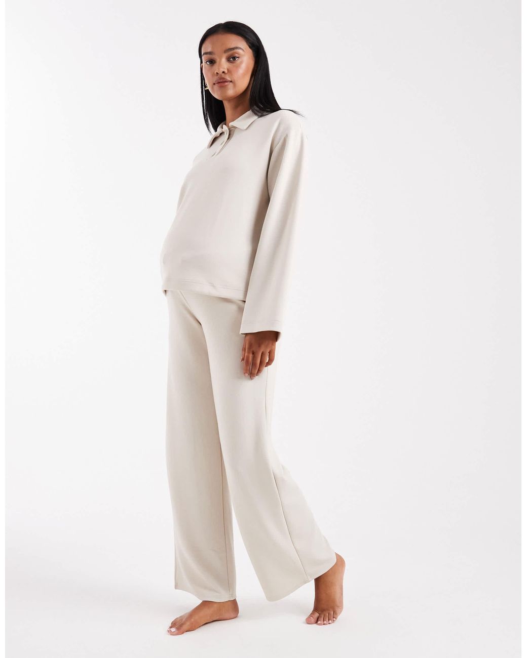 Vero Moda Natural Super Soft Polo Top