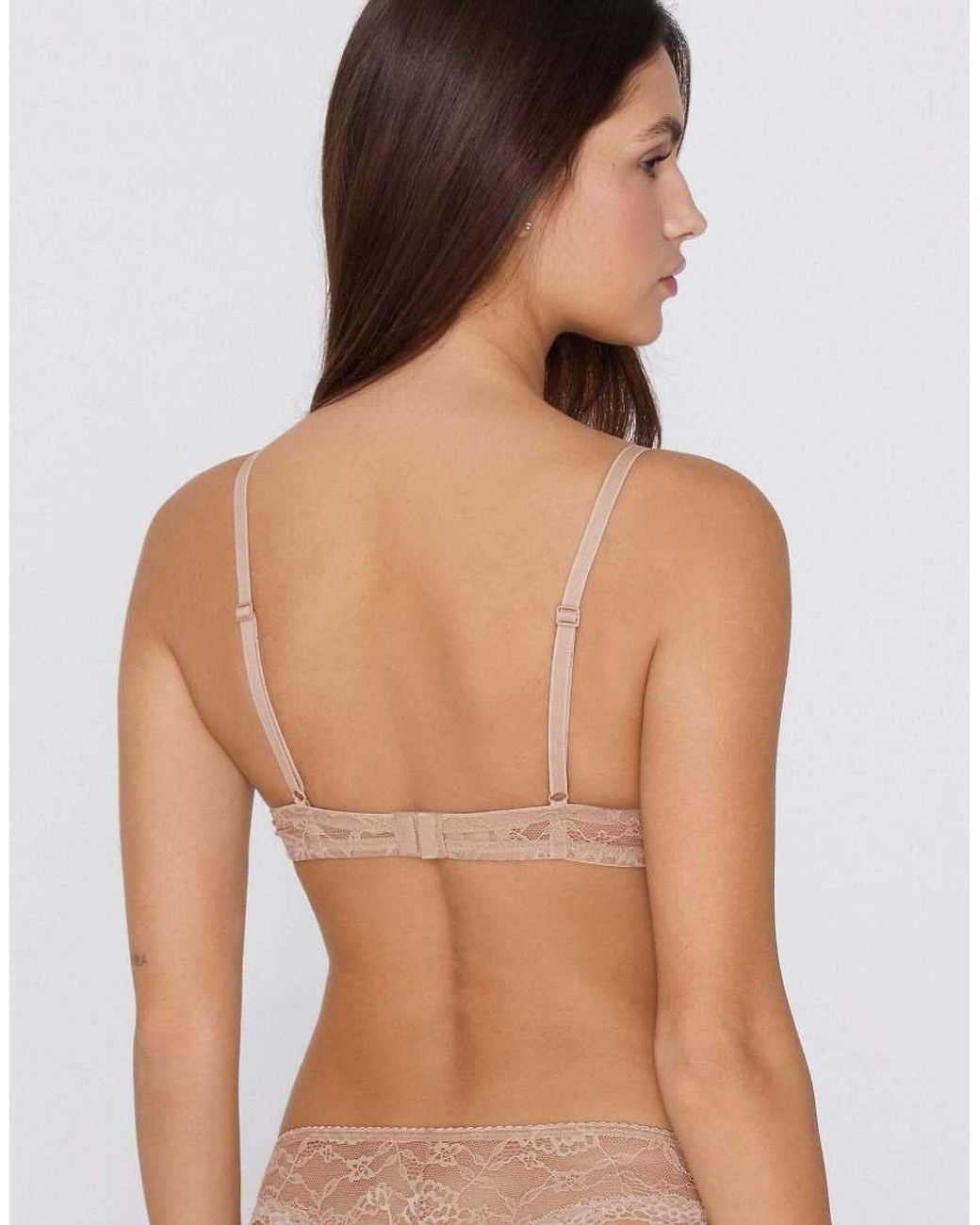 Tezenis Brown Los Angeles Lace Super Push-Up Bra