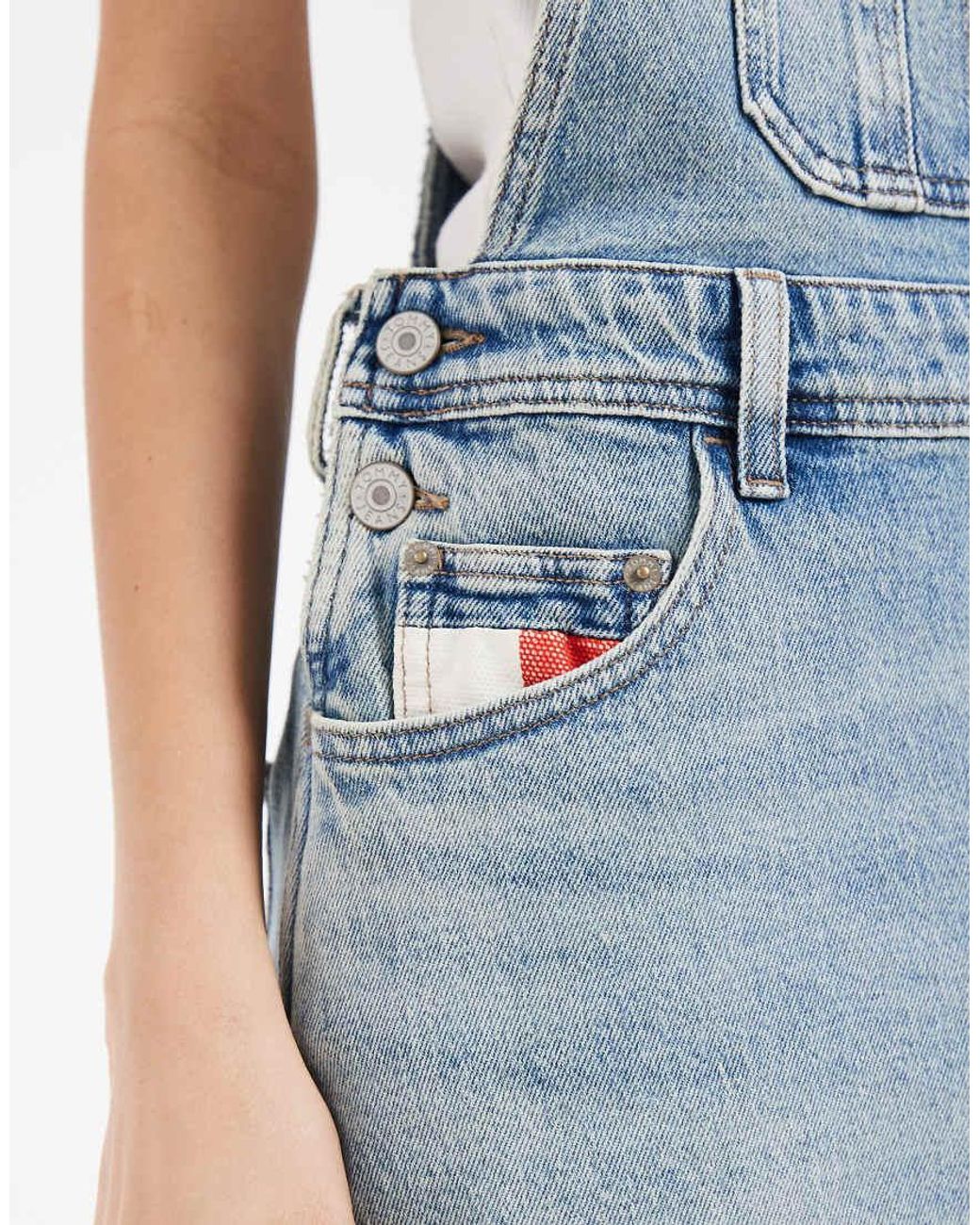 Tommy Hilfiger Blue Denim Dungaree Dress