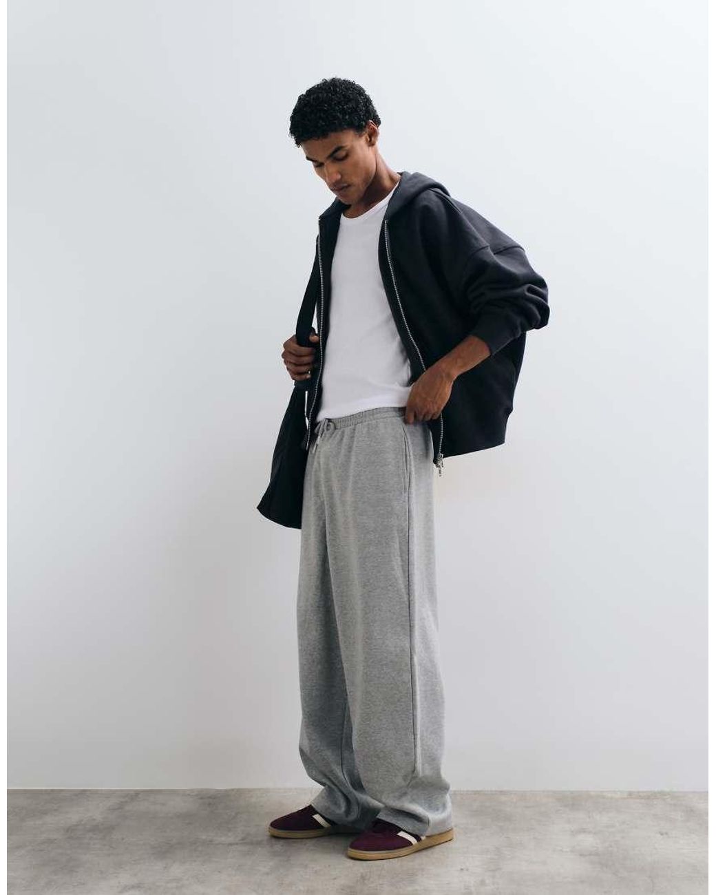 ASOS White Oversized Balloon Sweatpants for men
