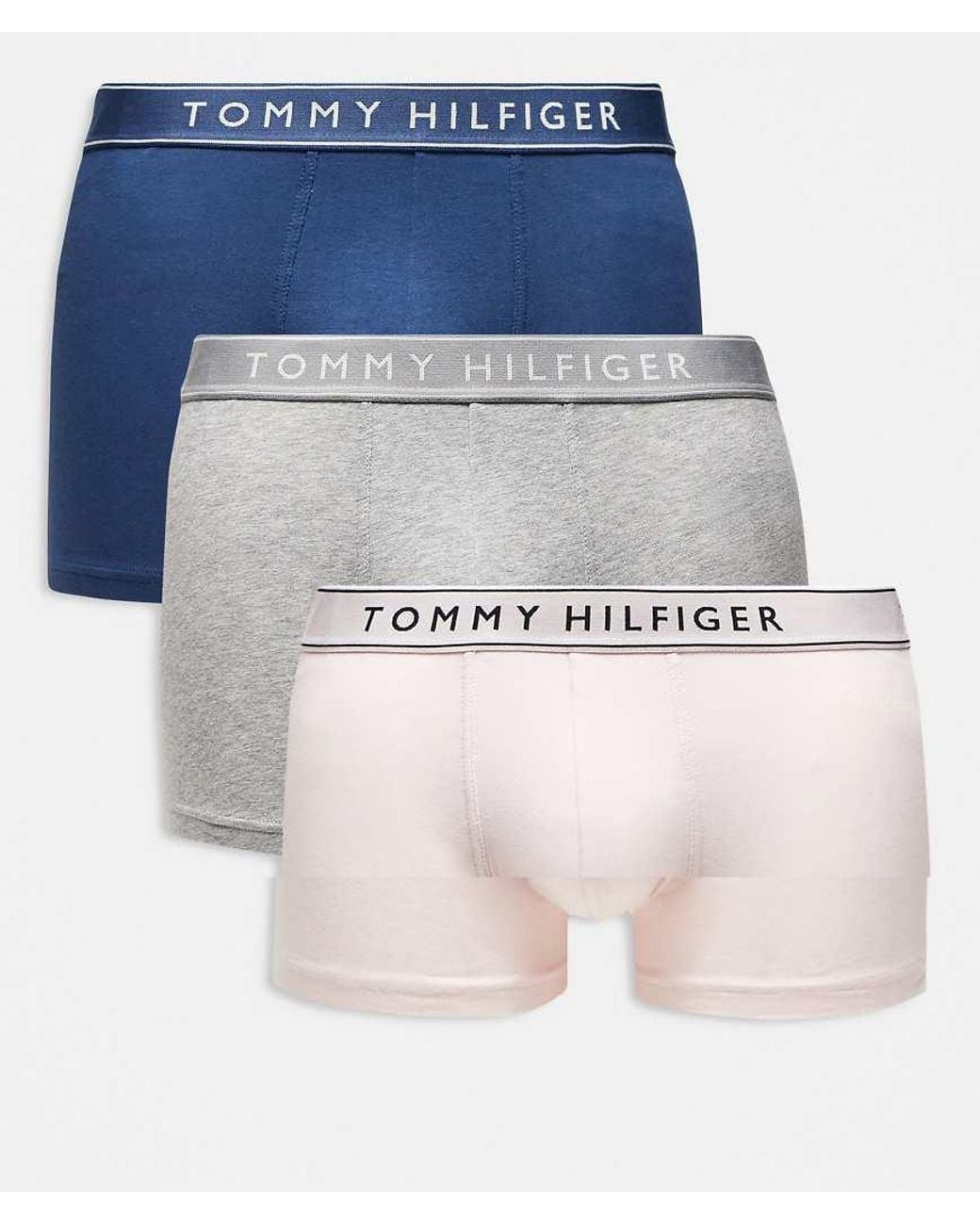 Tommy Hilfiger Blue Everyday Essentials 3 Pack Trunks for men