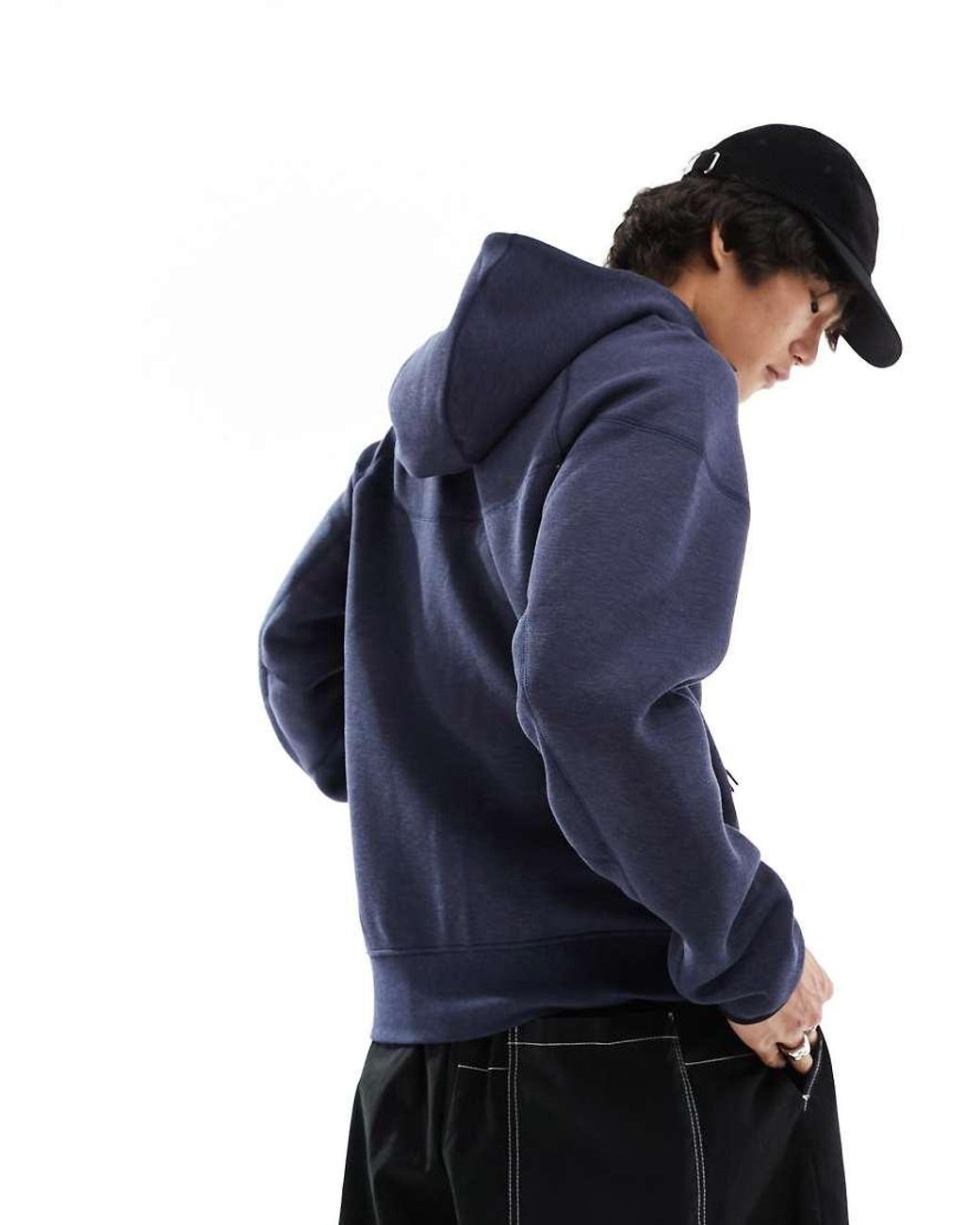Nike Blue Tech Fleece Full Zip Hoodie for men