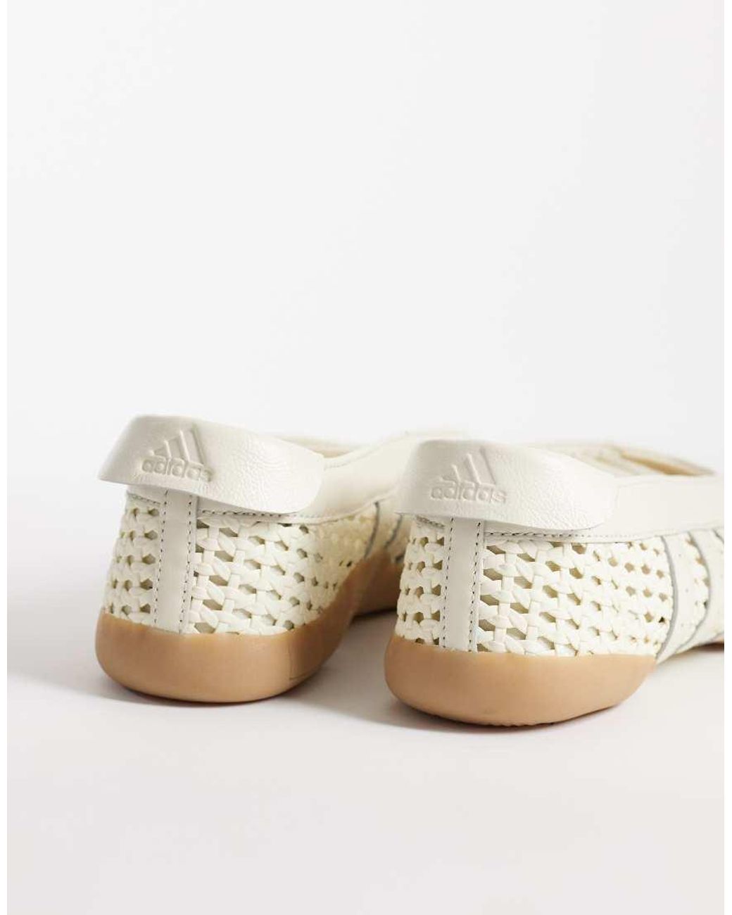 Adidas Originals Natural Taekwondo Mei Crochet Ballet Flats