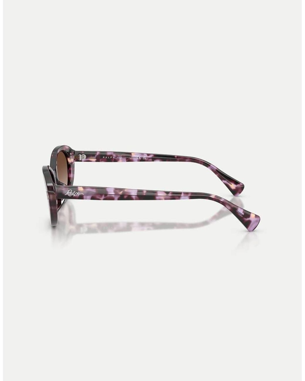 Ralph Brown Oval Sunglasses With Lens