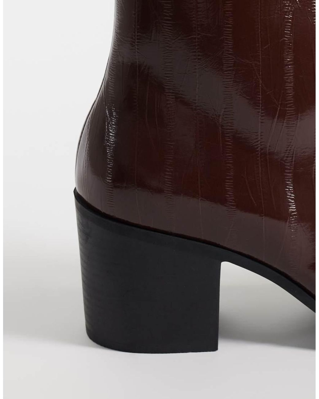 ASOS Brown Heeled Chelsea Boots for men