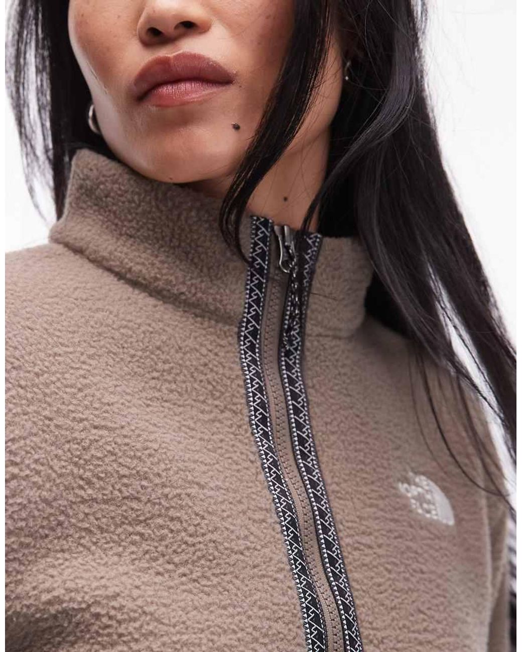 The North Face Gray Fleeski Quarter Zip Pullover Fleece