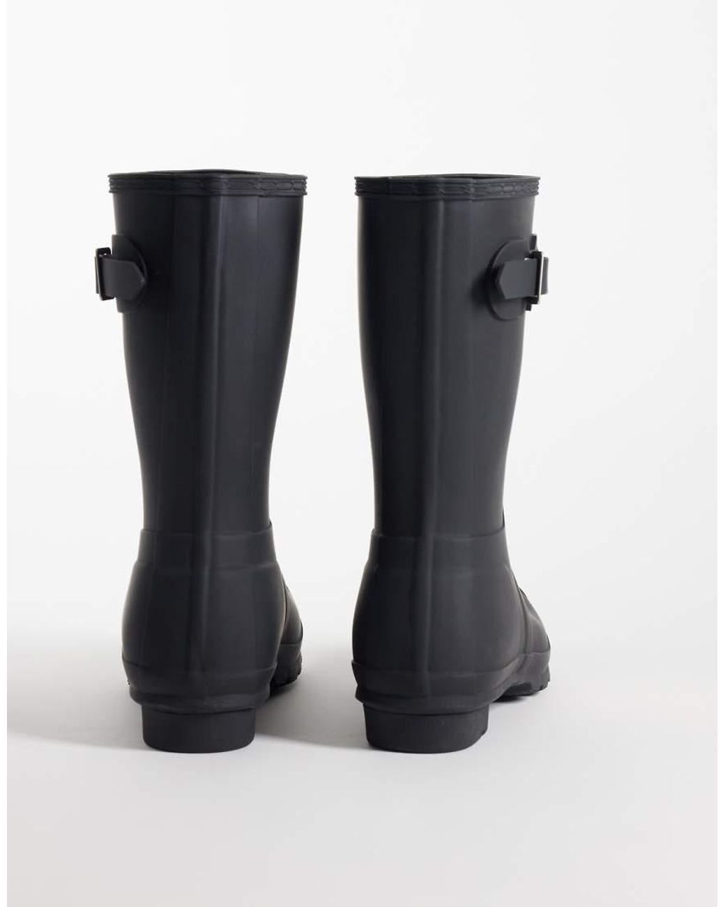 Hunter Black Original Short Wellington Boots