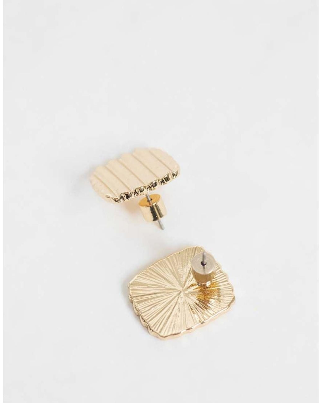 ASOS White Square Stud Earrings