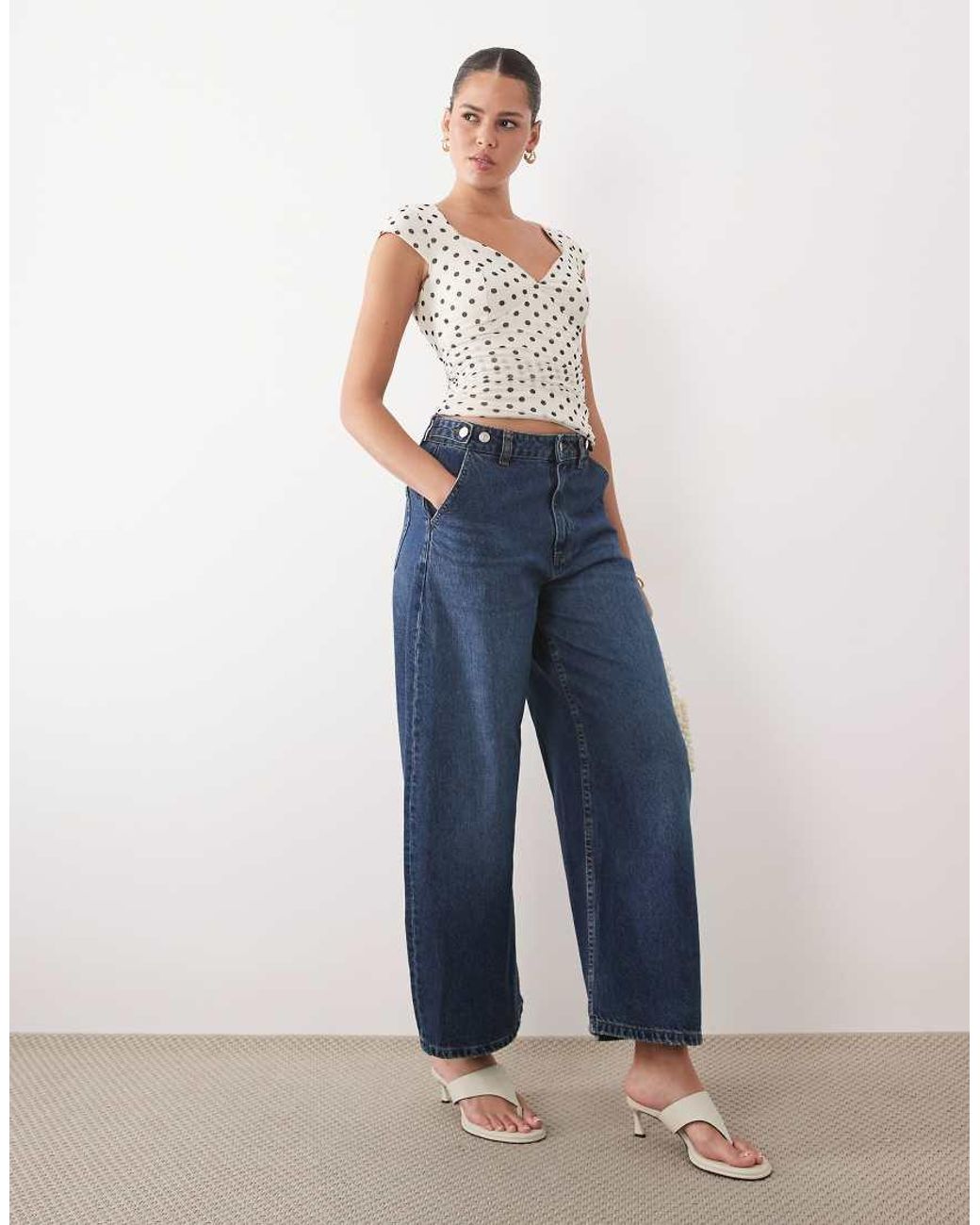 Abercrombie & Fitch Blue Mesh Sweetheart Top With Built